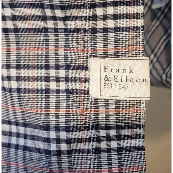 Frank & Eileen Cotton Plaid Collar Button Up Long Sleeve Barry Shirt Size M - Picture 9 of 12